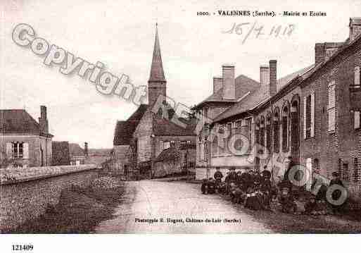 Ville de VALENNES, carte postale ancienne