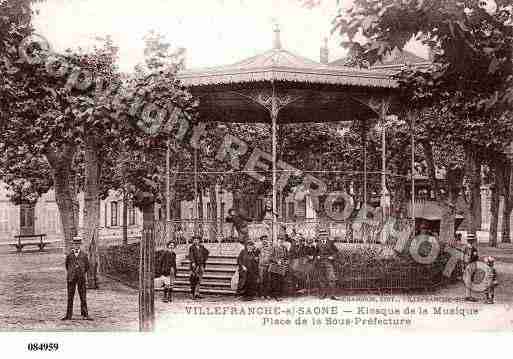 Ville de VILLEFRANCHESURSAONE, carte postale ancienne