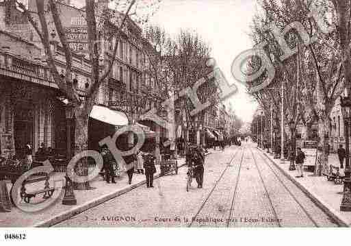 Ville de AVIGNON, carte postale ancienne