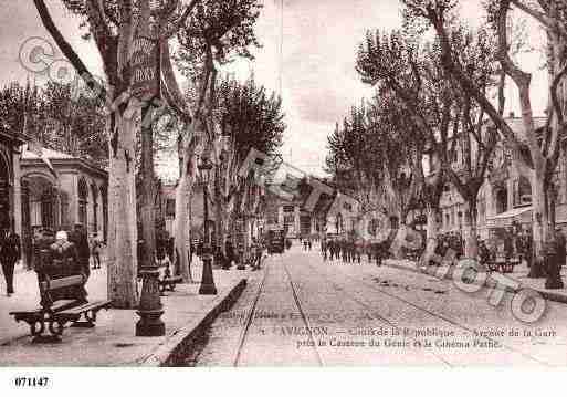 Ville de AVIGNON, carte postale ancienne Ville de AVIGNON, carte postale ancienne