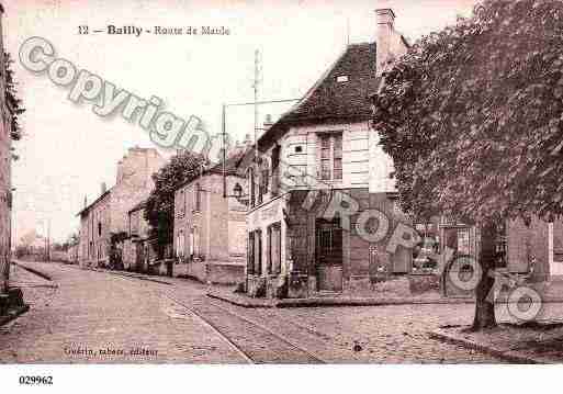 Ville de BAILLY, carte postale ancienne