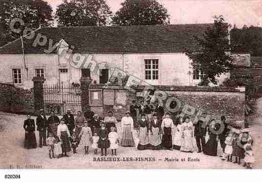 Ville de BASLIEUXLESFISMES, carte postale ancienne