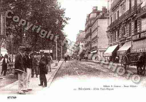 Ville de BEZIERS, carte postale ancienne