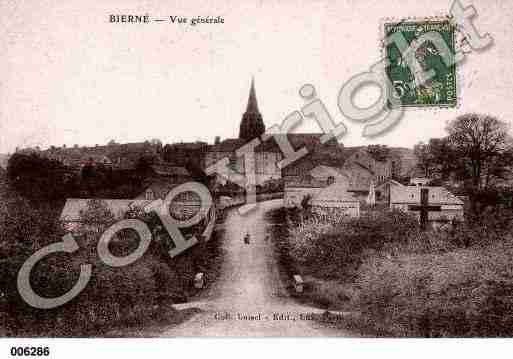 Ville de BIERNE, carte postale ancienne Ville de BIERNE, carte postale ancienne