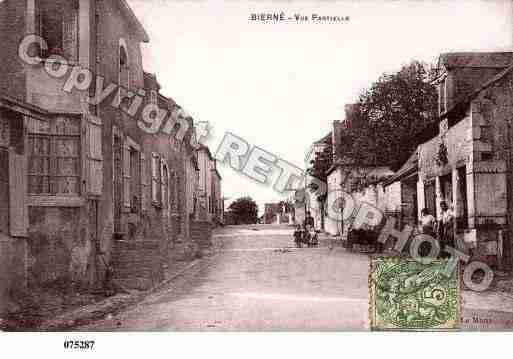 Ville de BIERNE, carte postale ancienne