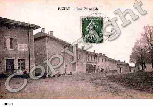 Ville de BIZIAT, carte postale ancienne