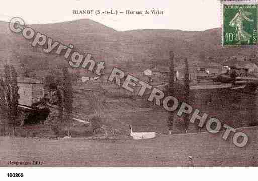 Ville de BLANOT, carte postale ancienne