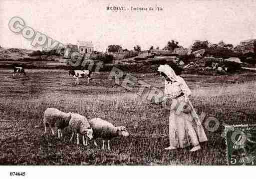 Ville de BREHAT(ILEDE), carte postale ancienne