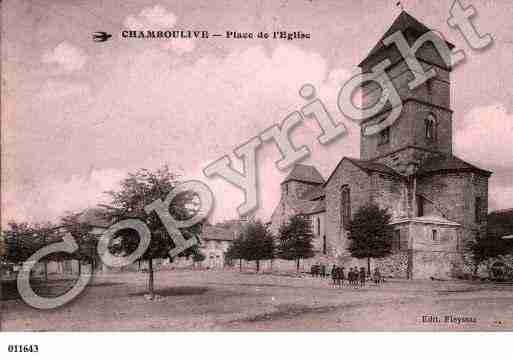 Ville de CHAMBOULIVE, carte postale ancienne