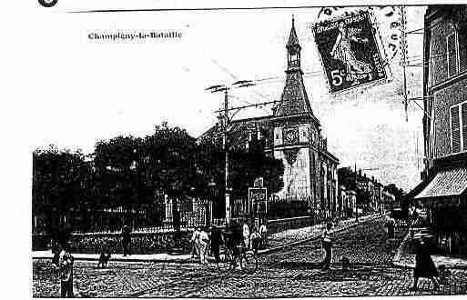 Ville de CHAMPIGNYSMARNE, carte postale ancienne