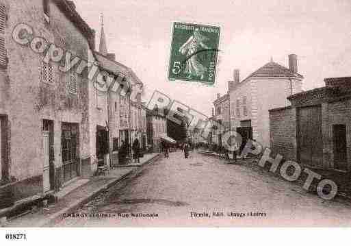 Ville de CHANGY, carte postale ancienne