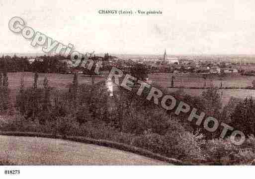 Ville de CHANGY, carte postale ancienne