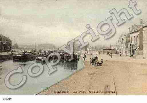 Ville de CHAUNY, carte postale ancienne