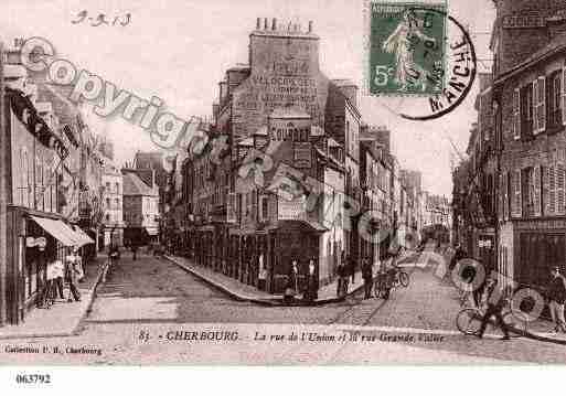 Ville de CHERBOURG, carte postale ancienne