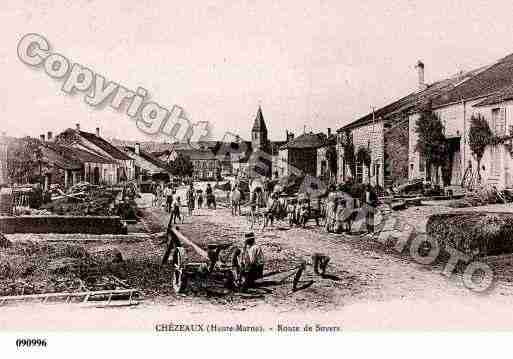 Ville de CHEZEAUX, carte postale ancienne