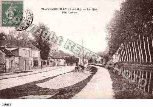 Ville de CLAYESOUILLY, carte postale ancienne