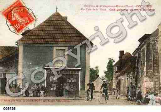 Ville de COURGEON, carte postale ancienne