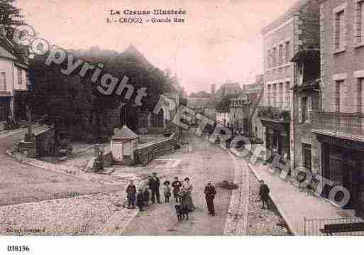 Ville de CROCQ, carte postale ancienne Ville de CROCQ, carte postale ancienne