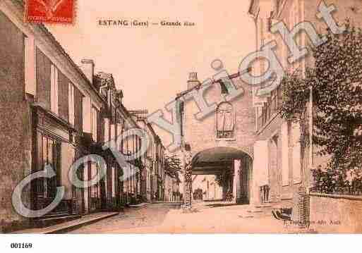 Ville de ESTANG, carte postale ancienne