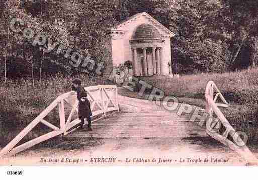 Ville de ETRECHY, carte postale ancienne