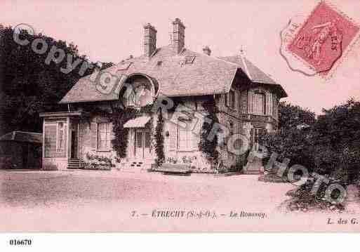 Ville de ETRECHY, carte postale ancienne