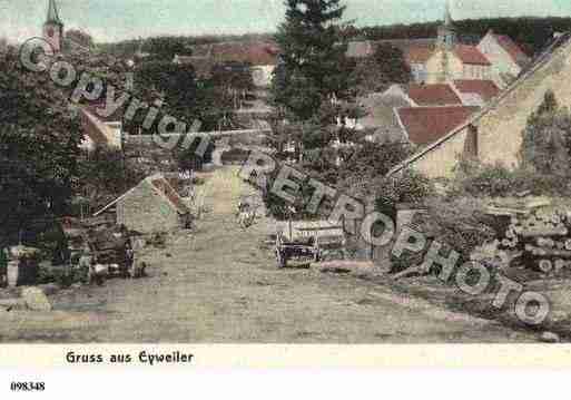 Ville de EYWILLER, carte postale ancienne