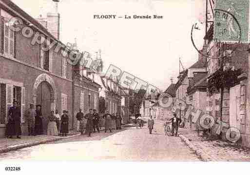 Ville de FLOGNY, carte postale ancienne