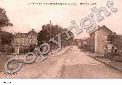 Ville de FONTAINEFRANCAISE, carte postale ancienne