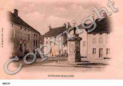 Ville de FONTAINEFRANCAISE, carte postale ancienne