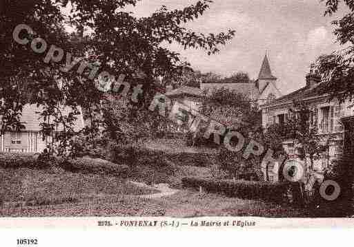 Ville de FONTENAY, carte postale ancienne