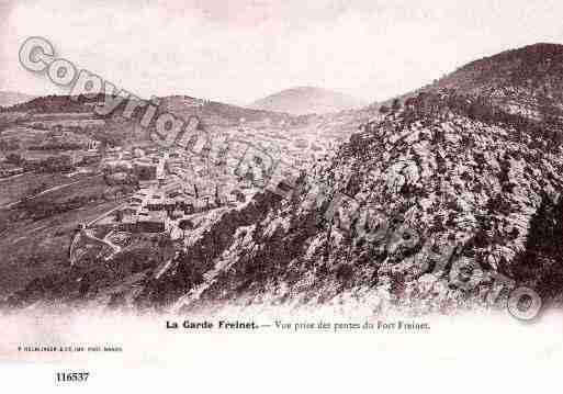 Ville de GARDEFREINET(LA), carte postale ancienne