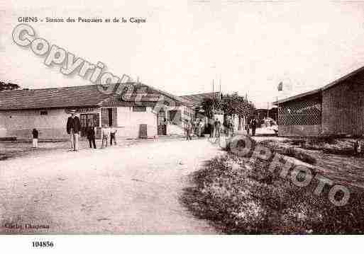 Ville de GIENS, carte postale ancienne