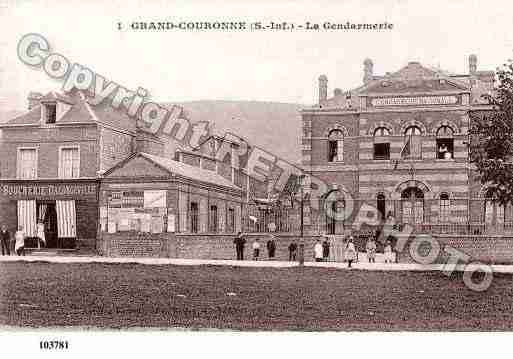 Ville de GRANDCOURONNE, carte postale ancienne
