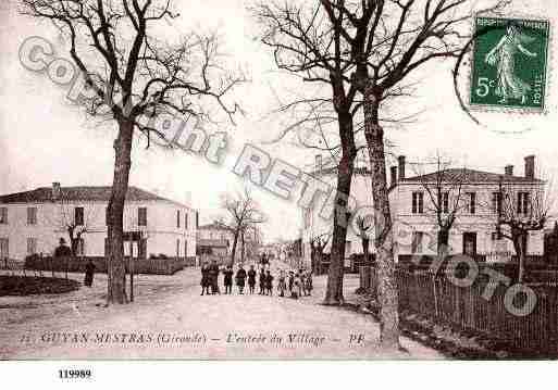 Ville de GUJANMESTRAS, carte postale ancienne