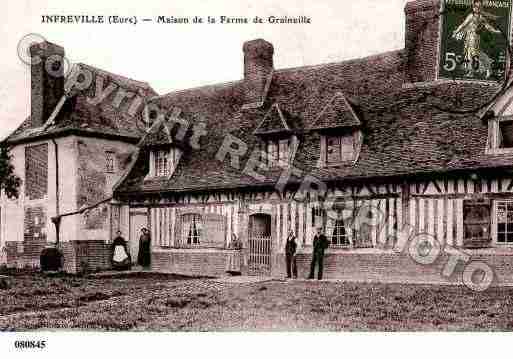 Ville de INFREVILLE, carte postale ancienne