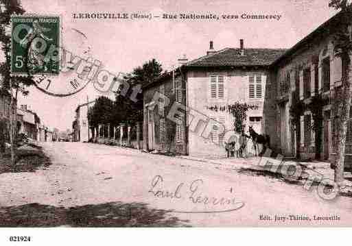 Ville de LEROUVILLE, carte postale ancienne