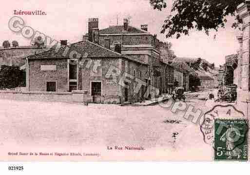 Ville de LEROUVILLE, carte postale ancienne