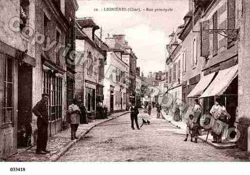 Ville de LIGNIERES, carte postale ancienne