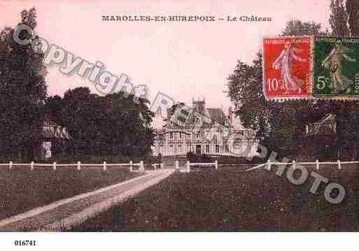 Ville de MAROLLESENHUREPOIX, carte postale ancienne