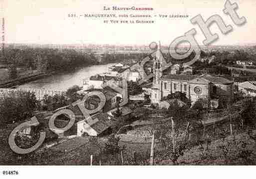 Ville de MARQUEFAVE, carte postale ancienne