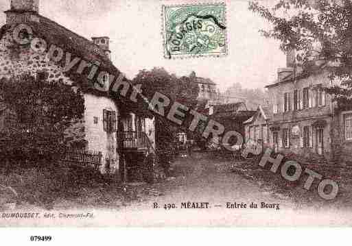 Ville de MEALLET, carte postale ancienne Ville de MEALLET, carte postale ancienne