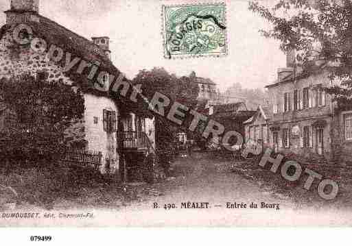 Ville de MEALLET, carte postale ancienne