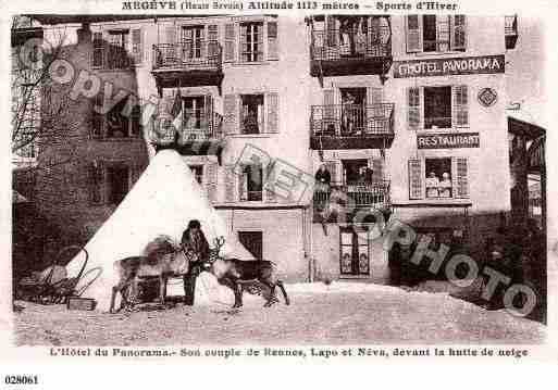 Ville de MEGEVE, carte postale ancienne