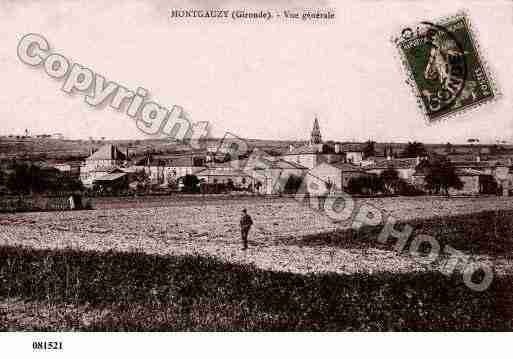 Ville de MONGAUZY, carte postale ancienne