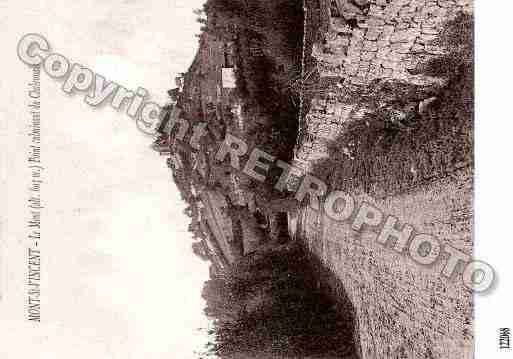 Ville de MONTSAINTVINCENT, carte postale ancienne