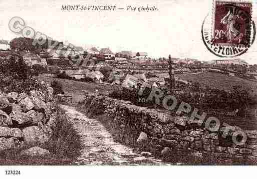 Ville de MONTSAINTVINCENT, carte postale ancienne