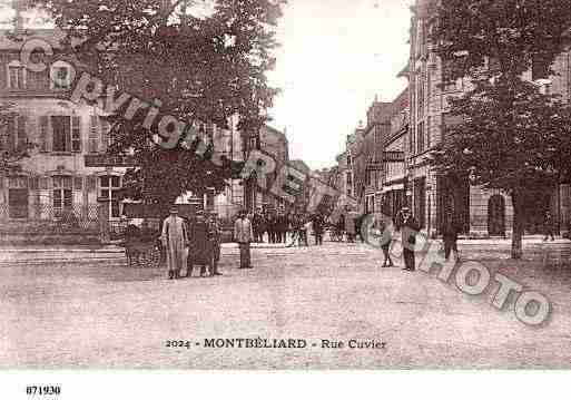 Ville de MONTBELIARD, carte postale ancienne