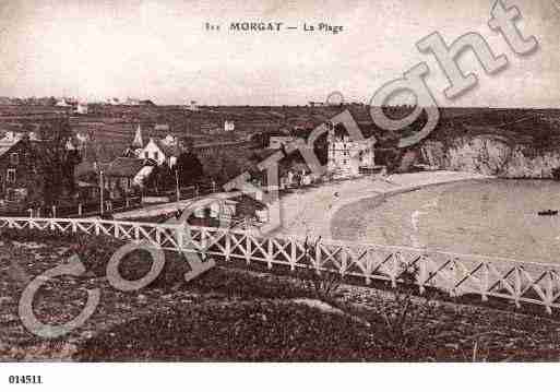 Ville de MORGAT, carte postale ancienne