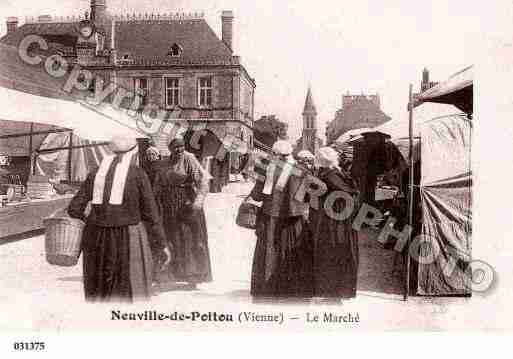 Ville de NEUVILLEDEPOITOU, carte postale ancienne