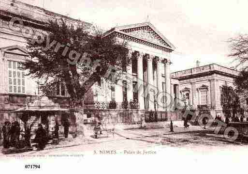 Ville de NIMES, carte postale ancienne